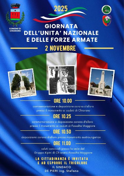 Giornata dell'Unità Nazionale e delle Forze Armate Giornata dell'Unità Nazionale e delle Forze Armate