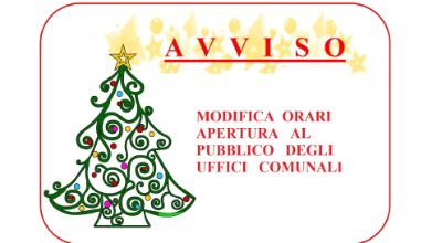 CHIUSURA UFFICI NATALE 2